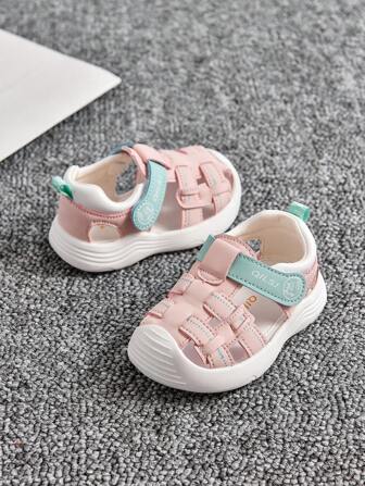 婴儿撞色简约可爱款式凉鞋，婴幼儿女孩