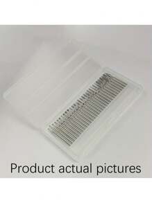 30pcs Pro Nail Drill Bit Set With Storage Case - Professional Manicure & Pedicure Tools For Smooth, Shiny Nails - Includes Cuticle Removal Bits, Unscented