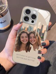 1pc Customized Ramadan Design Full Coverage Phone Case With High Definition Printed Photo On Glass & Metal Coating, Compatible With Iphone 16/16 Pro/16 Plus/16 Pro Max