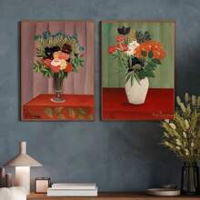 1 件墙壁艺术海报现代植物动物超现实主义艺术家艺术品海报森林热带自然动物帆布画抽象墙壁艺术客厅家居装饰 Cuadero，帆布艺术，高品质，无框 - 彩色 - 查看 7