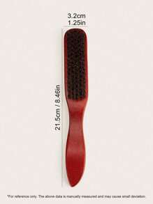 1/2pcs Soft Bristle Hair Brush,Brush For Men And Barbers, Medium And Firm Bristles For Thick Coarse Hair, Bamboo Shaped Pig Bristle Hair Brush, Men Beard Brush, Curl And Straight Hair Comb, Hair Cleaning Brush, Men's Hair Brush For Smoothing, Slick Back, Fades, Beards, Polish, & Lay Down Hair To Create A Sleek Hairstyle For Women & Men