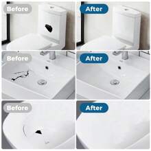LANBOKIT Tile & Ceramic Repair Kit, Fiberglass Tub Repair Kit And Epoxy Countertop Repair Kit, Toilet Repair Kit, Sink Repair Kit, Granite And Marble Repair Kit For Cracks, Chips, Dents, And Holes