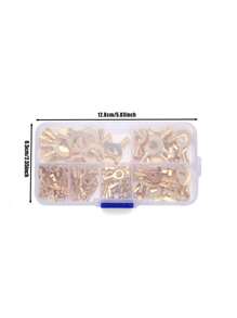 150 Pcs/Pack Ring Connectors, Ring Terminals, Ring Cable Connectors, Terminal Connectors, Wire Connectors, Wire Terminal Assembly Kit - Multicolor - View 2