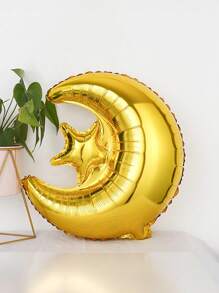 10 件开斋节气球套装 - 各式月亮、星星和铝箔气球，适用于斋月庆祝活动，通用派对装饰，铝箔和乳胶气球组合，无需电源 - 查看 3