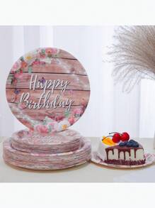 Bộ 12/24 món, Đồ dùng dùng một lần, Khay giấy dùng một lần theo chủ đề vân gỗ, Khay giấy 7 inch, Khay giấy 9 inch, Khay đựng thức ăn, Khay tiệc, Chất liệu, Thích hợp cho nhiều lễ hội khác nhau như đám cưới, tiệc độc thân, tiệc chiêu đãi, tiệc tùng, dã ngoại, cắm trại, tiệc nướng, v.v. - Nhiều màu - Xem 8