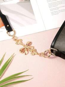 Chaîne de rallonge de sac pour femme à motif nœud, chaîne de rallonge de bandoulière de sac à main pour sacs bandoulière. Chaîne décorative pour sacs à main de femme, cadeau de couple, accessoire essentiel de voyage pour l'extérieur, le bureau et la rentrée des classes, cadeau de la Saint-Valentin - Multicolore - Voir 4