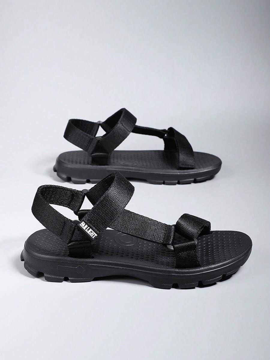 Sandálias masculinas de verão respiráveis, sandálias leves de EVA - Preto - Ver 1