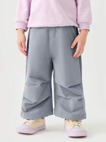 mini bala Baby Girl' Outdoor Pants, Waterproof And Stain-Resistant Loose Bottoms