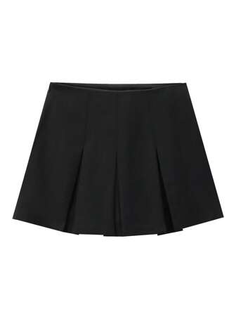 Women's Pleated Mini Skirt, New Fashion High Waist Basic Style Casual Street Wear Skirt, Summer
