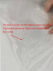 1pc DIY Solid Color Organza Fabric, High Density 3-Layer Mesh Cloth, Suitable For Wedding Dress, Photography Backdrop, Room Decoration