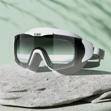 1 片大框设计防水防雾水下运动高清游泳镜，海滩必需品，海滩配件，泳池浮板 - 彩色 - 查看 10