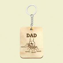 LICVIC Custom Wooden Keychain,Personalized Daddy'S Fist Bump Key Chain,Customized 1-5 Names Keychains,Customizable New Dad Gifts Keychain,Suitable For Keychain Accessories, Backpack Pendants, Keychain Pendants, Room Decorations, Office Pendants,Suitable For Baby Shower Gift,Father'S Day,Birthday Gifts,Anniversary, Family,Dad,Husband,Lover,School Supplies,Back To School,For Office,For School,For Classroom,For Teacher Gifts,For University,For Colleague,For Dorm Rooms,For Teacher,For Boys And Girls,For Teenagers,Junior High School Students,Middle School Students,High School Senior High School Students,College Students,University Students,Freshman,Sophomore,Underclassmen