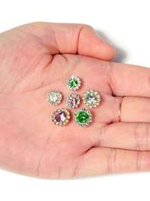 Sunflower Drill Round Flower Plate Drill Buckle Bow Handmade Diy Hair Accessories Materials Glass Claw Drill Dress Accessories. Rhinestone Sunflower Hand Sewing Drill Flower Plate Lace Drill Diy Hair Decoration Materials Accessories Handmade Beaded Double Layer Flower Rhinestones.