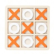 1Pc Board Game Toy Leisure Interactive Game Tic-Tac-Toe Wooden Board - MultiWarna - View 9