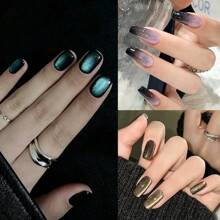 1支/7支装美甲磁力工具，超长双头美甲磁力笔磁棒，3D磁性猫眼凝胶美甲艺术，DIY 3D磁性美甲，沙龙、工作室或家庭使用，金色、银色、闪光色，3种颜色可选。美甲用品，美甲工具，美甲艺术工具，返校季，美甲，美甲工具（适用于按压式美甲片） - 彩色 - 查看 9