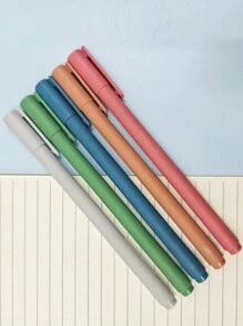 Set de 5 piezas/10 piezas de bolígrafos de colores neutros surtidos, bolígrafos de tinta multiusos minimalistas para estudiantes y oficina, con recambios de diferentes colores en cada caja