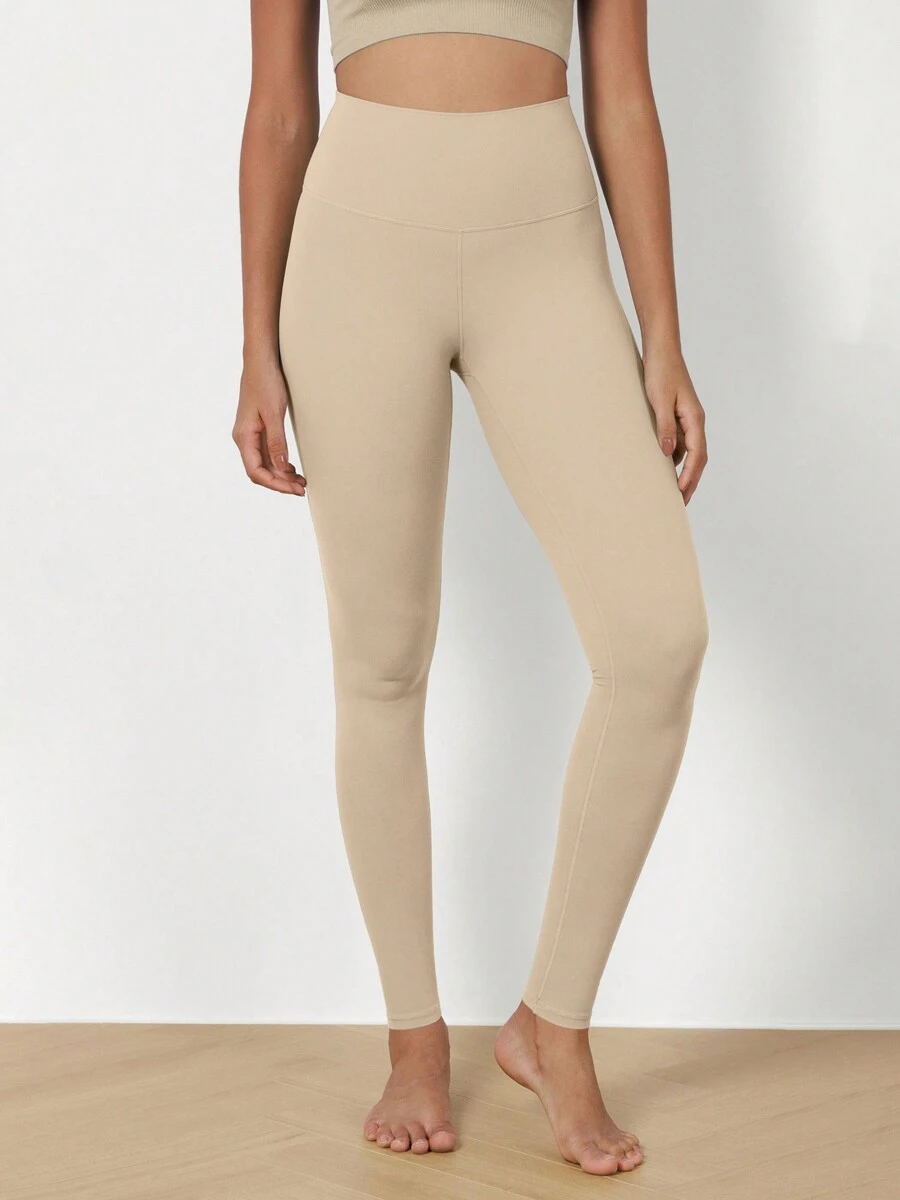 ODODOS ODCLOUD Buttery Soft Lounge Yoga Leggings For Women Full Length 28" High Waist Yoga Pants - 米色 - 查看 1