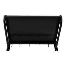 Ofen Wandhalterung für Küche mit 6 Mobile Haken Dicke Edelstahl Mikrowelle Halter Küchenregal - Schwarz - Übersicht 5