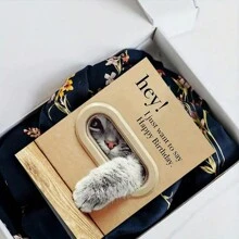 1 张独特的猫咪生日贺卡，送给家人和朋友的最佳礼物，带信封的生日快乐贺卡，不寻常的东西，可爱的美学物品