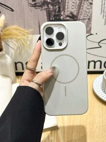 1 pezzo Custodia protettiva in silicone con ricarica magnetica compatibile con iPhone 16 Pro Max, 15, 14, 13, 12, 11 Pro Max