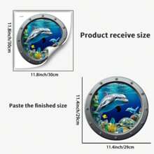 1PC Creative Removable Glow-In-The-Dark Dolphin Wall Sticker 3D Underwater Fish Wall Mural Peel And Stick Home Art Decoration Room Bedroom Bathroom Refrigerator Surface Decor Gifts Birthday Graduation Room Decor Home Decor Wall Decor Bathroom Decor Bedroom Decor Room Decoration Stuff Living Room Decor House Decor Home Decor Living Room Wall Paper Stickers Personalised Stickers - Green - View 3