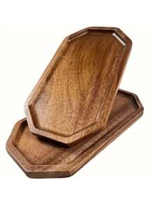 1 件相思木餐盘，矩形天然木质奶酪板，适合美食派对的开胃菜托盘