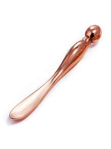1pc/3pcs Metal Smooth Textured Eye Cream Spatula, Beauty Makeup Cosmetic Face Mask & Eye Cream Applicator