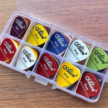 30/50pcs Guitar Picks, Matte ABS Resin Smooth & Durable Plectrums, Mixed Thickness, Suitable For Acoustic Electric Guitar, Bass Or Ukulele, Boxed, Great For Beginners - Multicolor - View 2