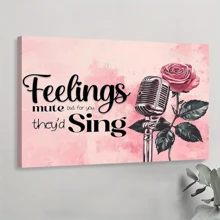 1 Pc Framed Canvas Decor Valentines Day Wall Art Happy Valentines Day Wall Decor Love Wall Decor For Valentines Day Decor Couple Gifts For Living Room Bedroom
