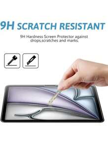1pc High Definition, High Transparency, Scratch-Resistant, Full-Screen Coverage, Strong Anti-Fingerprint, Sensitive To Touch, Tempered Glass Screen Protector Compatible With IPad