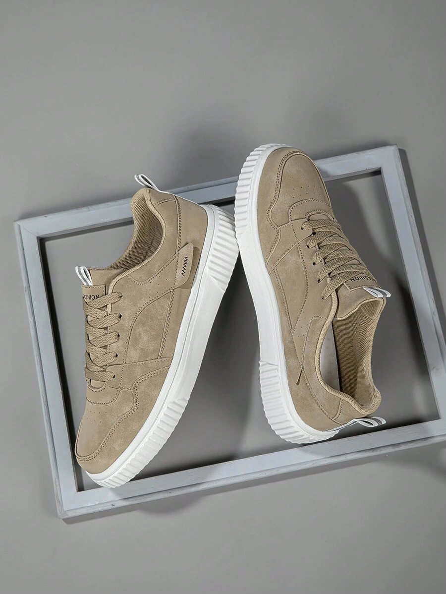 男士运动鞋男时尚帅气休闲鞋系带男鞋滑板鞋男士运动鞋个性街头男鞋