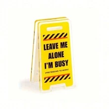 1/2 件亚克力趣味办公桌标牌“请勿打扰，我很忙” - 有趣的办公室装饰、男女通用同事礼物、多功能房间装饰
