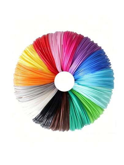 3 pezzi/6 pezzi/10 pezzi Campione di filamenti PLA da 1,75 mm di colori brillanti casuali, 3 metri per ogni colore, confezione di filamenti per penna/stampante 3D compatibile con Mynt3d/Scrib3d, temperatura necessaria superiore a 190 gradi Celsius per il rientro a scuola