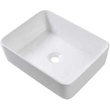 19"X15" Rectangle Vessel Bathroom Sink And Matte Black Single Lever Faucet Combo,Christmas,ModernMingle