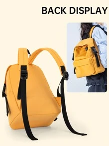 2025 新款韩国校园背包，简约男女通用大容量单肩包，校园风格男女背包旅行包手提箱旅行包过夜包健身包行李袋周末包行李袋随身包旅行学院包行李袋周末包医院包假日防水包冬季 - 彩色 - 查看 7