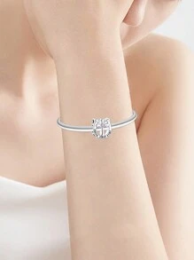 Silver Plated Charm Headphone Toothbrush Perfume Bear Cake Comb Cross Pink Series Chain Charm Pendant Ball Suitable For Bracelets DIY Women's Jewelry - Multicolor - View 5