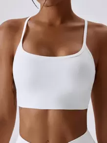 Regata Esportiva com Costas Cruzadas, Mostre Suas Belas Costas, Blusas de Verão