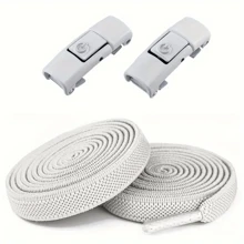1/4 pares para hombres y mujeres, cordones elásticos de fácil clip sin atar - 1 par, material de poliéster y spandex, cordones sin texto para zapatillas