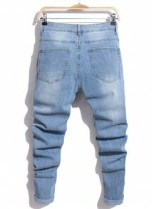 NIUYUNHENGTONG Herren modische, dehnbare Jeans, lässiger und einfacher Alltagsgebrauch