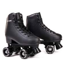 Skate Gear Retro Quad Design Roller Skates - Black - View 1