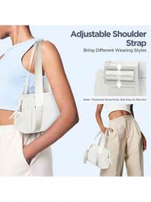 Mini Gym Bag For Women Girls Small Gym Tote Bag With Wet Compartment Waterproof Travel Duffle Bag Cute Workout Sport Bag Adjustable Strap, Zip Closure - 米色 - 查看 3