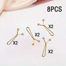8pcs/16pcs/24pcs Invisible U-Shaped Waist Cincher Clips, Pants Waist Shortener Clips, No Sewing Required For Adjusting Waist/Hem/Cuff Length, Suitable For Clothing, Scarves, Curtains And Daily Use - Multicolor - View 15