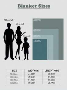 1pc Customized Mother's Day Blanket, Personalized Mother's Day Blanket, Mother's Day Gift, Father's Day Gift, Mother's Day Tradition Gift, Decorative, Fashion, Casual, Personalized, Unique, Customized, Gift To Make Mom Happy. Family Gift Selection. - Multicolor - View 6