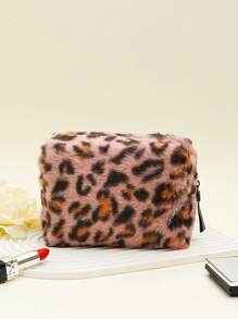 1 túi đựng mỹ phẩm hình bát giác họa tiết da báo mới thu/đông, dung tích lớn đựng đồ vệ sinh cá nhân khi đi du lịch - Nhiều màu - Xem 8