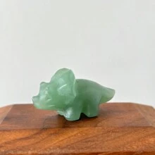 1pc Mini Crystal Triangular Dragon Carved Ornament, Natural Quartz Dragon, Friend Gift, Holiday Gift - Multicolor - View 9