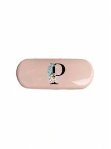 1pc Creamy/Monet-Style Solid Color Glasses Case, New And Simple Design, Convenient And Portable With Waterproof And Dustproof Function