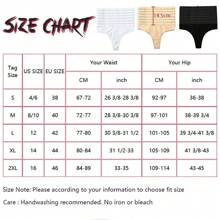 High Waist Women Tummy Control Shapewear Thong Panty Cotton Panties Sexy Knickers Body Shaper Briefs Underwear Underpants Slimming Abdomen Compression - White Briefs - View 6