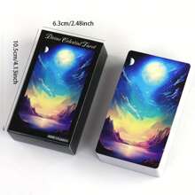 Divine Celestial Tarot Cards-78 Tarot Cards For Divination,Mystical Guidance And Spiritual Insight-Tarot Reading Game With Artistic Images,Tarot Cards For Beginners,Suitable For Adults - Multicolor - View 2