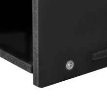 kangten Desktop Datei Organizer Organizer Dokument Mail Sortierer PVC Magazin Aufbewahrungsregal 4 + 2 Aufbewahrungshalter - Schwarz - Übersicht 6