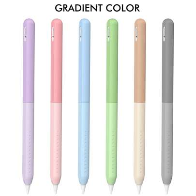 Gradient Color IPencil Case Compatible With Apple Pencil Pro And 2nd Generation Case Silicone Protective Cover Sleevein Skin Accessories